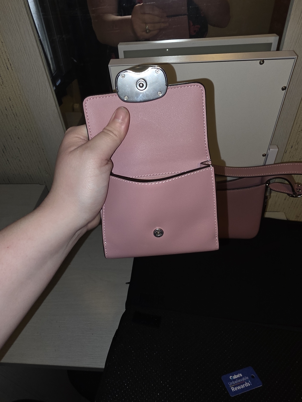 Coach Pink Leather Shoulder Bag with Matching Wallet - Picture 8 of 16